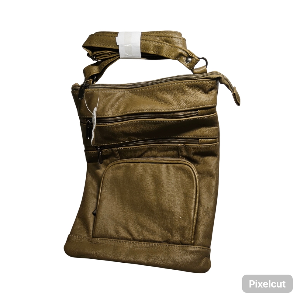 NWOT Leather Green Crossbody Bag